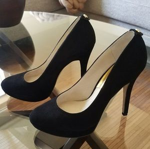 Black Suede Michael Kors Pumps, Size 7